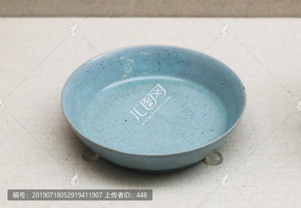 宋代汝窯天青釉圓洗