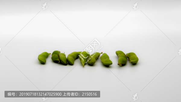 新鮮的毛豆特寫
