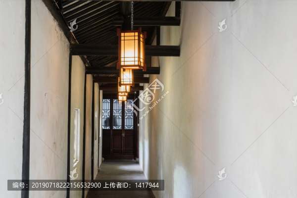 蘇式古建筑里的走廊
