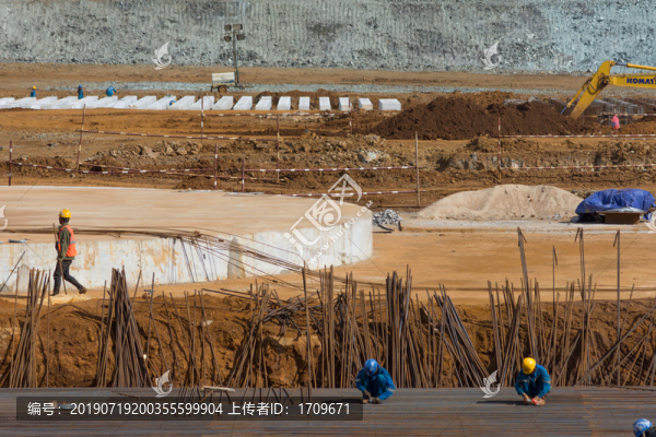 建筑工地鋼筋工