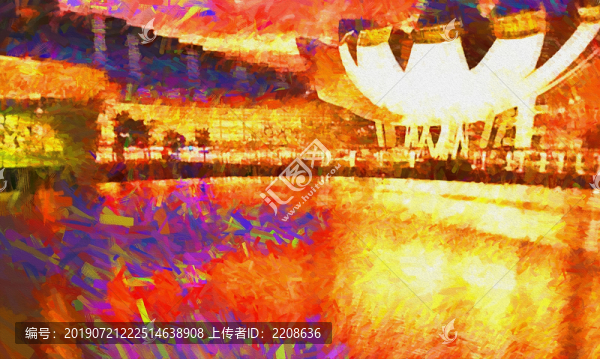 抽象油畫