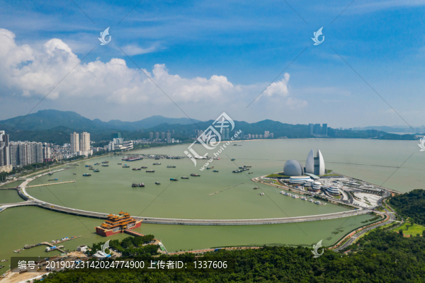 航拍香洲港