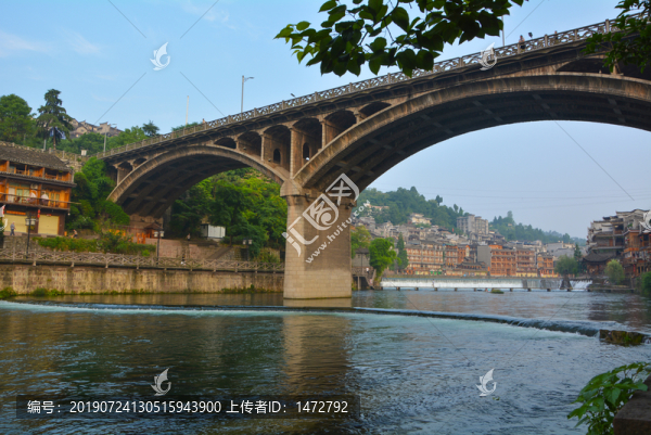 湖南湘西鳳凰古城夏日風光