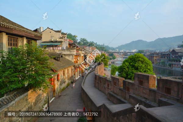 湖南湘西鳳凰古城夏日風(fēng)光