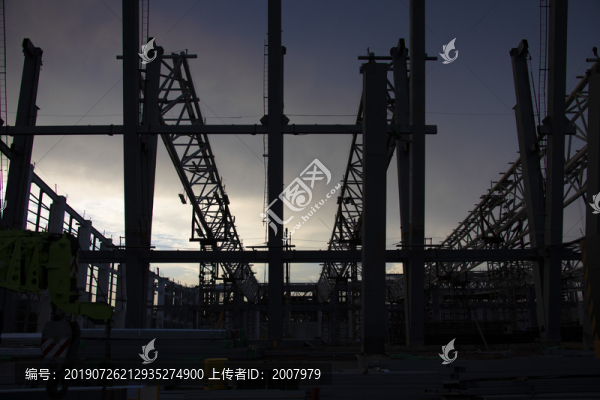 建設(shè)中的農(nóng)展D館