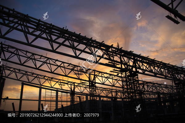 建設(shè)中的農(nóng)展D館
