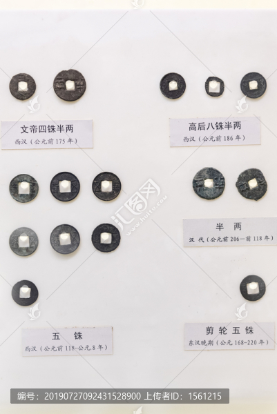 四銖半兩八銖半兩五銖