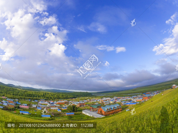 山村呼倫貝爾額爾古納河草原風(fēng)光