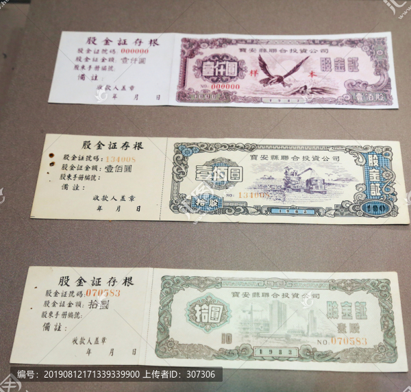 股金證存根