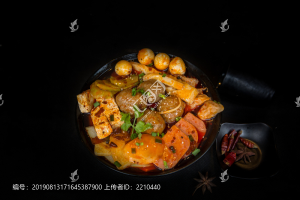 牛肉丸冒菜套餐