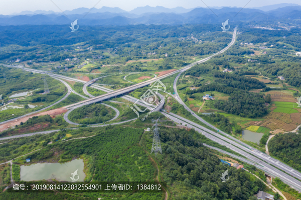 高速公路航拍