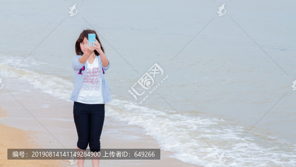 海邊自拍