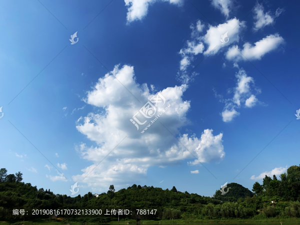 藍天白云