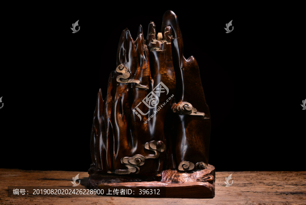 烏木根雕擺件