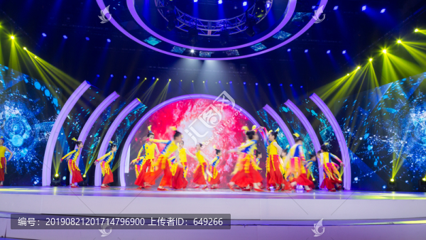 電視臺演播廳少兒舞蹈表演