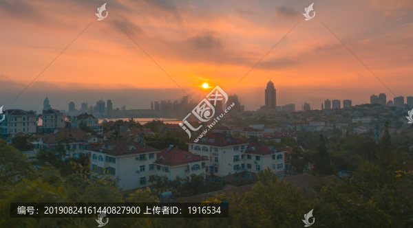 海濱夕陽