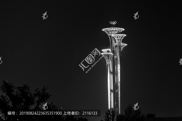 黑白城市建筑風(fēng)光攝影圖