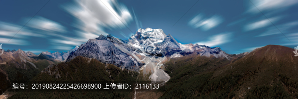 雪山風(fēng)光攝影圖