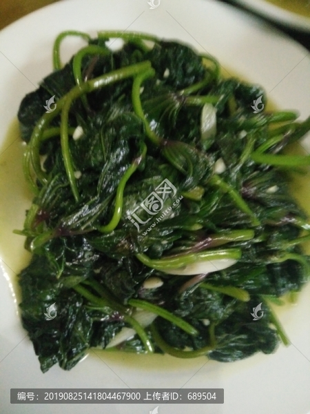 蒜泥炒苕尖