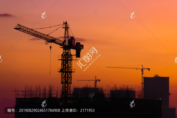建筑工地剪影