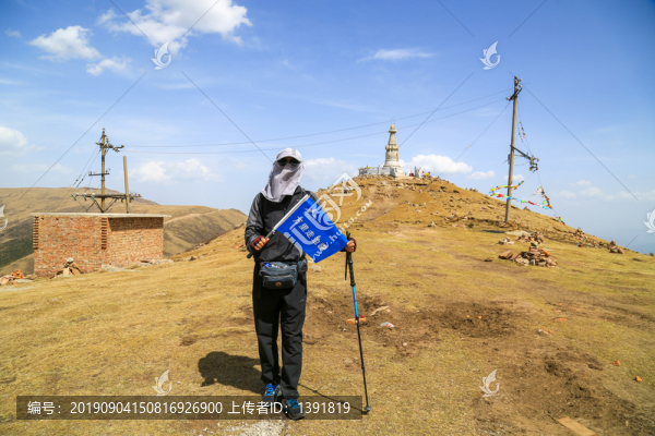 忻州五臺山西臺掛月峰留影