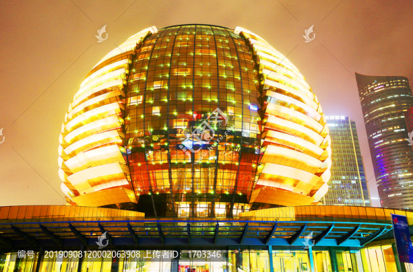 杭州錢江新城洲際酒店夜景