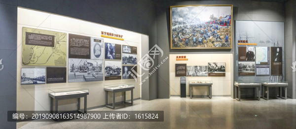 鴉片戰(zhàn)爭展廳大畫幅