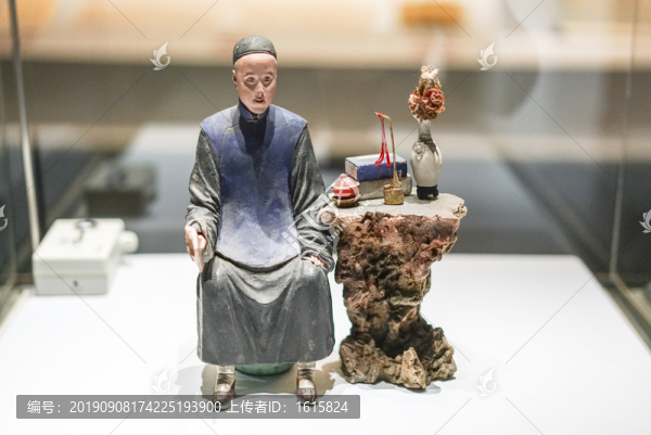 古代文人泥塑