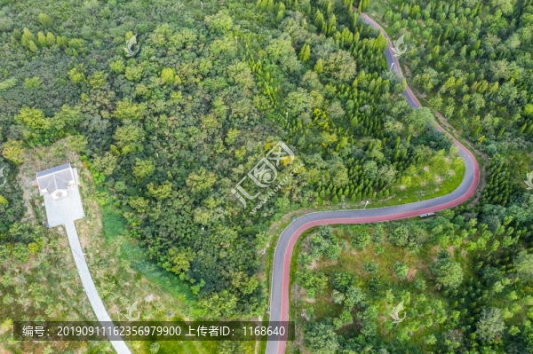 航拍云門山森林公園