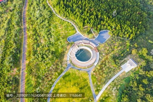 航拍云門山森林公園
