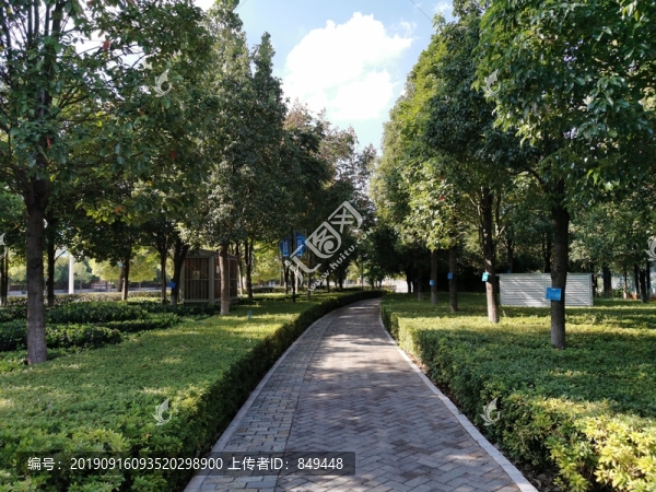 透水磚路面