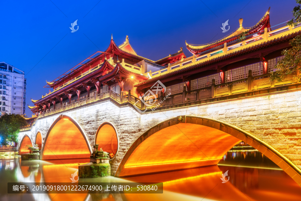 成都安順廊橋夜景