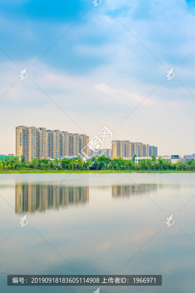 成都市錦城湖公園的風(fēng)光