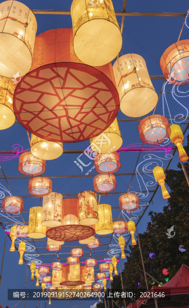 昆明世博園喜迎國慶70周年燈展