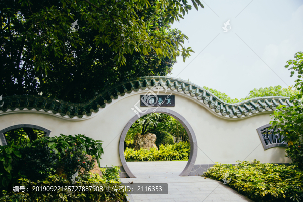 芙蓉洲園林背景