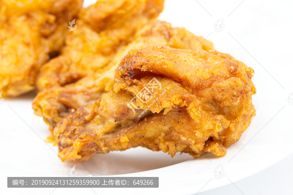 油炸雞腿特寫
