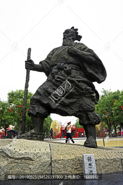 大唐不夜城唐代名人雕塑