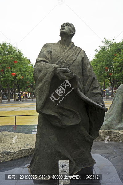 大唐不夜城唐代名人雕塑
