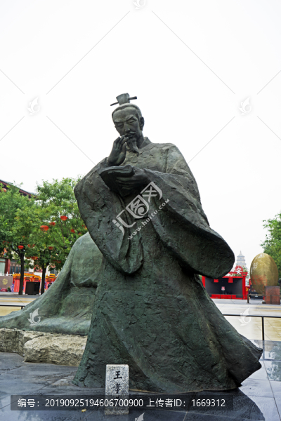 大唐不夜城唐代名人雕塑