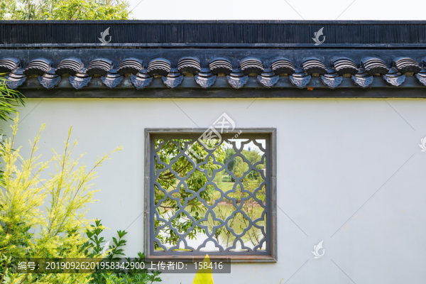 中式圍墻鏤窗