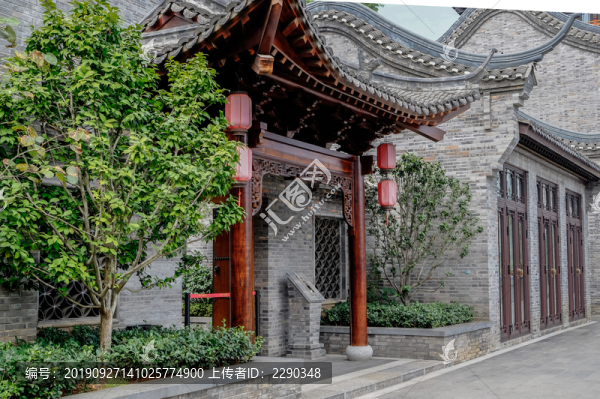 長(zhǎng)卷中式建筑景觀