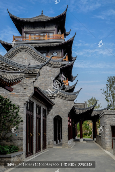 長卷中式建筑景觀