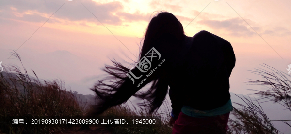 夕陽美女