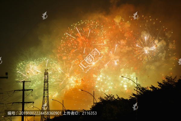 節(jié)日煙花