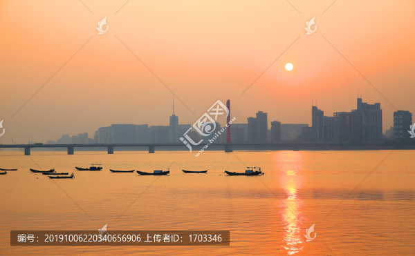 錢塘江日落