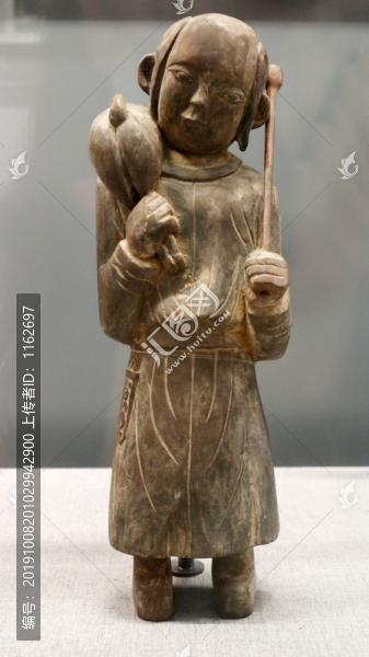 契丹漁獵木立俑