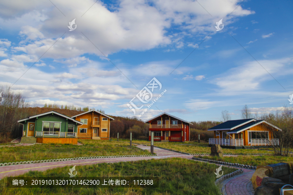 旅游景區(qū)木屋山莊莊園風(fēng)景風(fēng)光