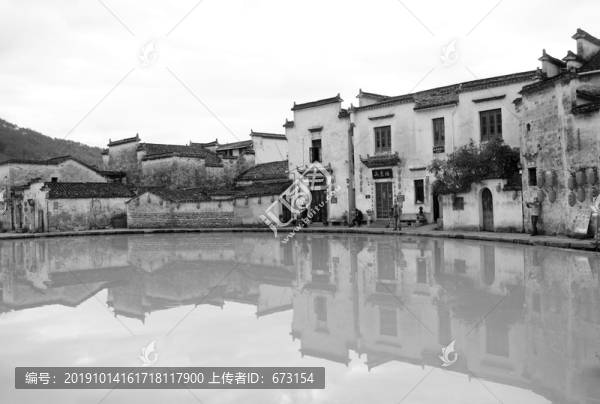 水墨徽派建筑
