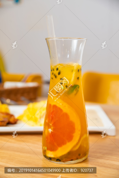 百香果水果茶
