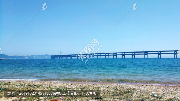 黑石礁海灘跨海大橋